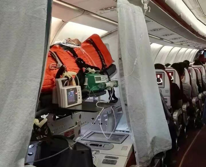 普陀区跨国医疗包机、航空担架